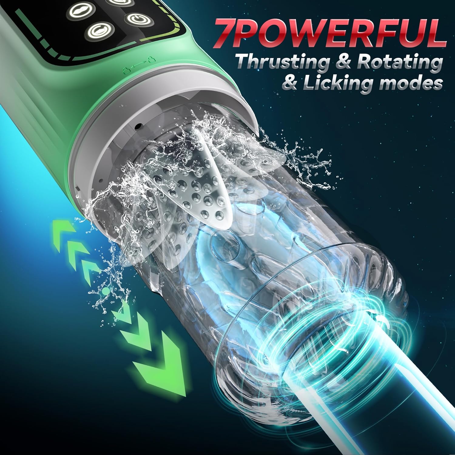 AeroGlide 4-in-1 Male Masturbator with Pump, Vibration & Thrust-2