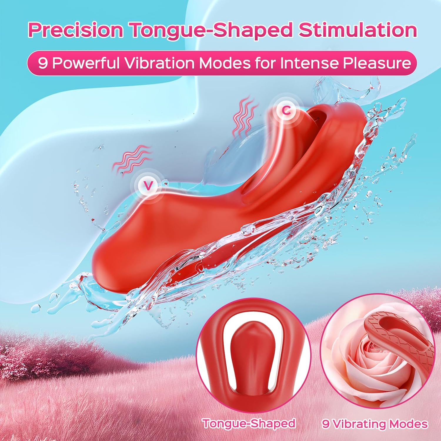 AuraVibe Remote Control Tongue Panty Vibrator-1
