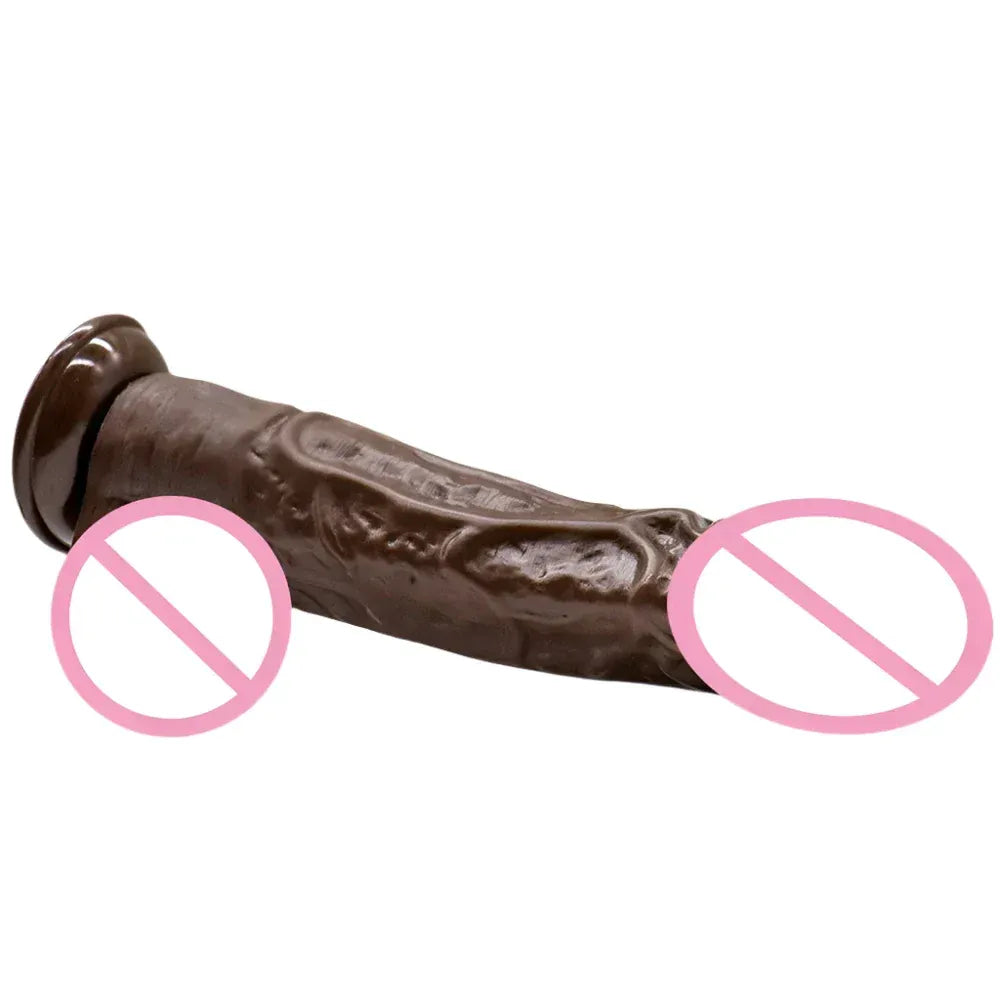 9 Inch Realistic Silicone Dildo with Suction Cup for Women-0