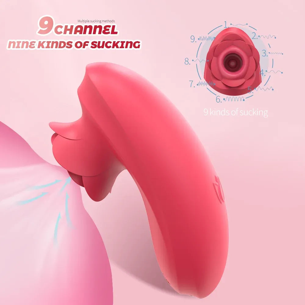 9 Mode Rose Sucking Vibrator for Women-1