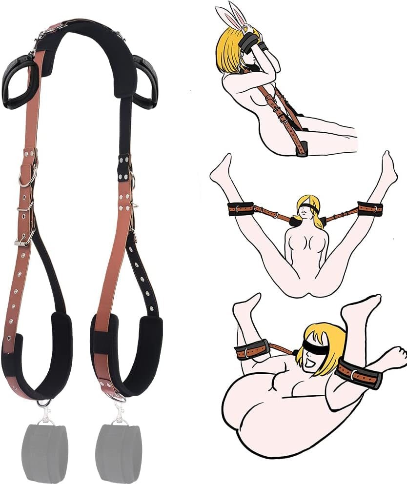 Adjustable BDSM Thigh & Wrist Restraint Kit-2