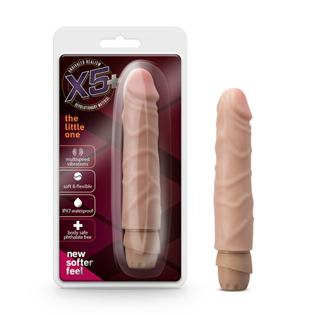 X5 Plus The Little One Realistic 6.75 in. Vibrating Dildo Beige-0