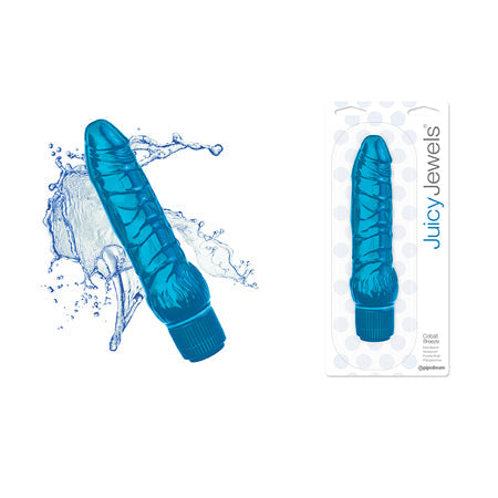 Juicy Jewels Cobalt Breeze Flexible Realistic Vibrator Blue-0