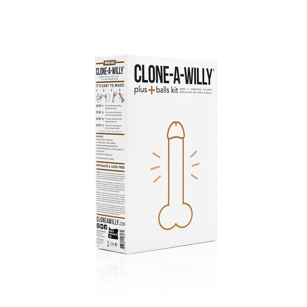 Clone-A-Willy Plus with Balls Light Skin Tone-0