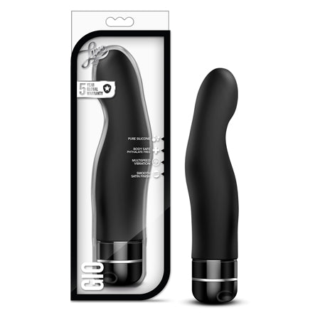 Luxe Gio Silicone G-Spot Vibrator Black-0