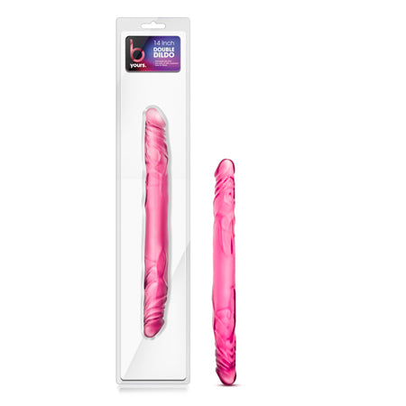 B Yours 14 in. Double Dildo Pink-0