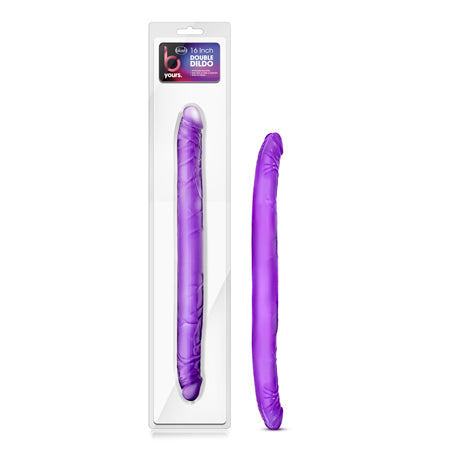 B Yours 16 in. Double Dildo Purple-0