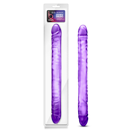 B Yours 18 in. Double Dildo Purple-0