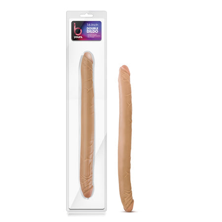 B Yours 16 in. Double Dildo Tan-0