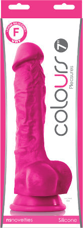 Colours Pleasures 7 in. Dildo Pink-0