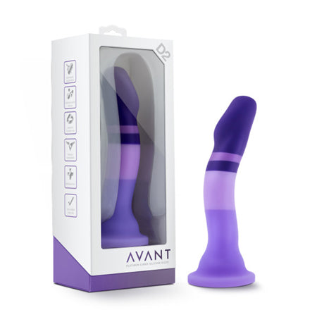 Avant D2 Purple Rain 7.5 in. Silicone Dildo-0
