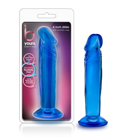 B Yours Sweet n' Small 6 in. Dildo Blue-0