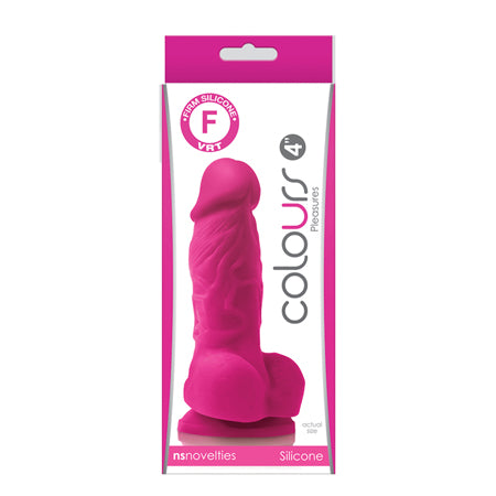 Colours Pleasures 4 in. Dildo Pink-0