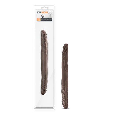 Dr. Skin 14 in. Double Dildo Brown-0