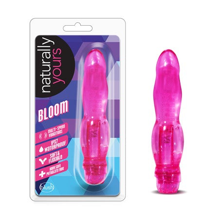 Naturally Yours Bloom Slimline Vibrator Pink-0