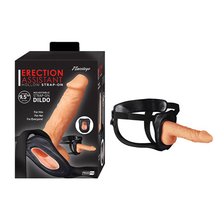 Erection Assistant Hollow Strap-On 9.5 in. White-0