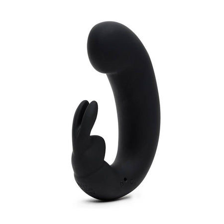 Fifty Shades of Grey Sensation Rechargeable Silicone G-Spot Rabbit Vibrator Black-0