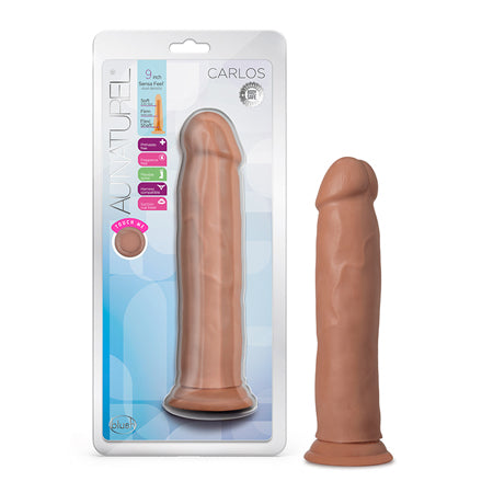 Au Naturel Carlos 9 in. Posable Dual Density Dildo Tan-0