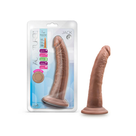 Au Naturel Jack 7 in. Posable Dual Density Dildo Tan-0