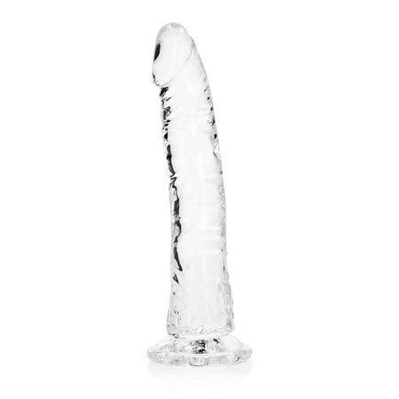 RealRock Crystal Clear Slim 8 in. Dildo Clear-0
