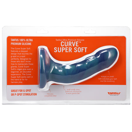 Tantus Curve 6.5 in. Dildo Soft Malachite-0