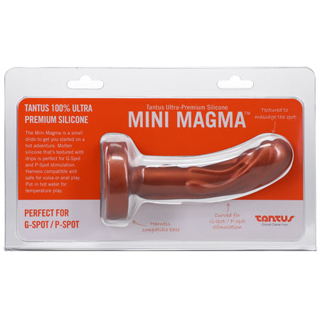 Tantus Mini Magma 5 in. Fantasy Dildo Firm Copper-0