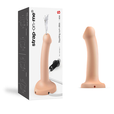 Strap-On-Me Squirting Cum Semi-Realistic Silicone Dildo Vanilla S (fluid not included)-0