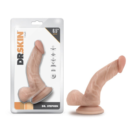 Dr. Skin Dr. Stephen 6.5 in. Dildo with Balls Beige-0