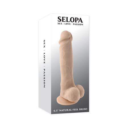Selopa 6.5 in. Natural Feel Dildo Light-0