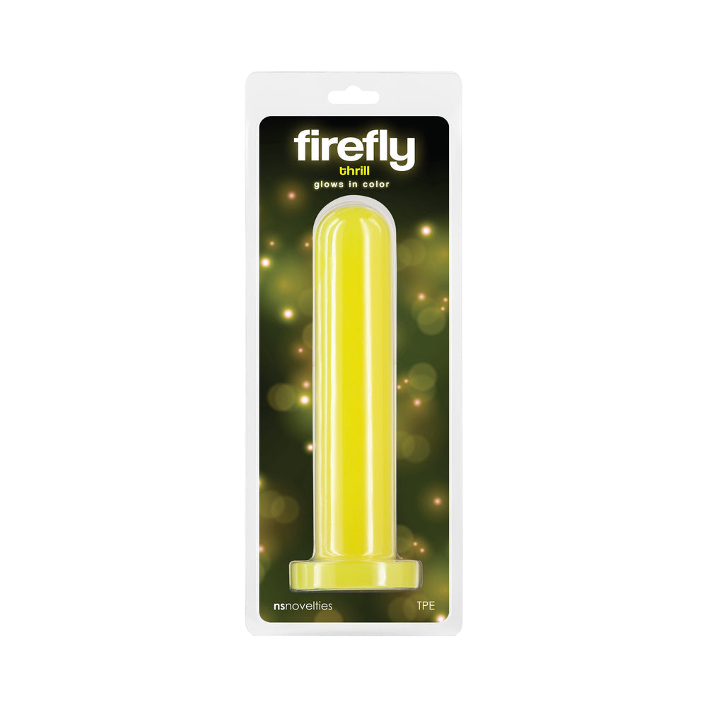 Firefly Thrill Large Glow-in-the-Dark Dildo Yellow-0