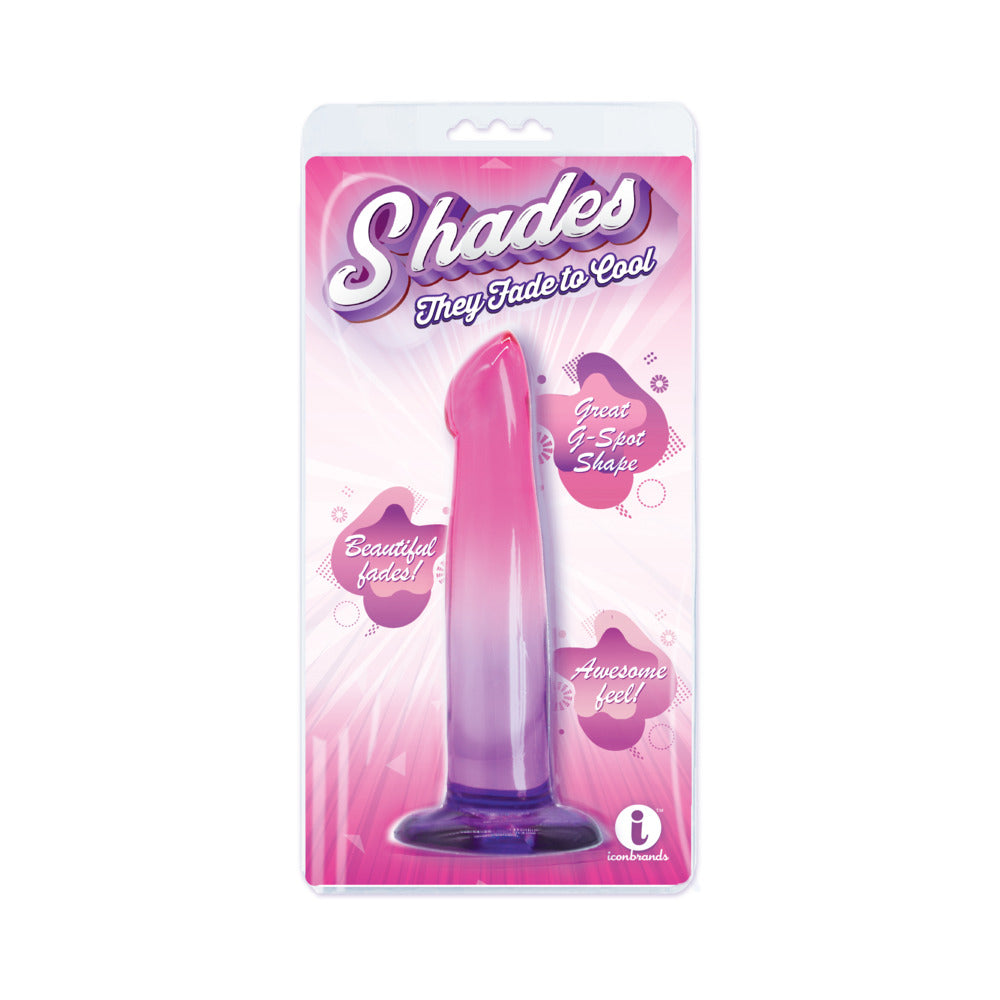 Shades G-Spot 6.25 in. Dildo Pink/Purple-0