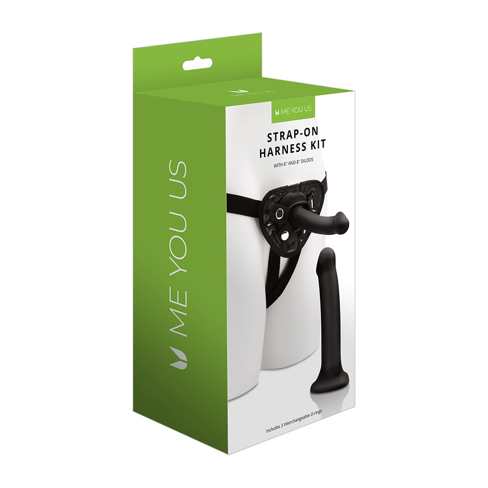 Me You Us Strap-On Harness Kit with 6 in. and 8 in. Dildos-0
