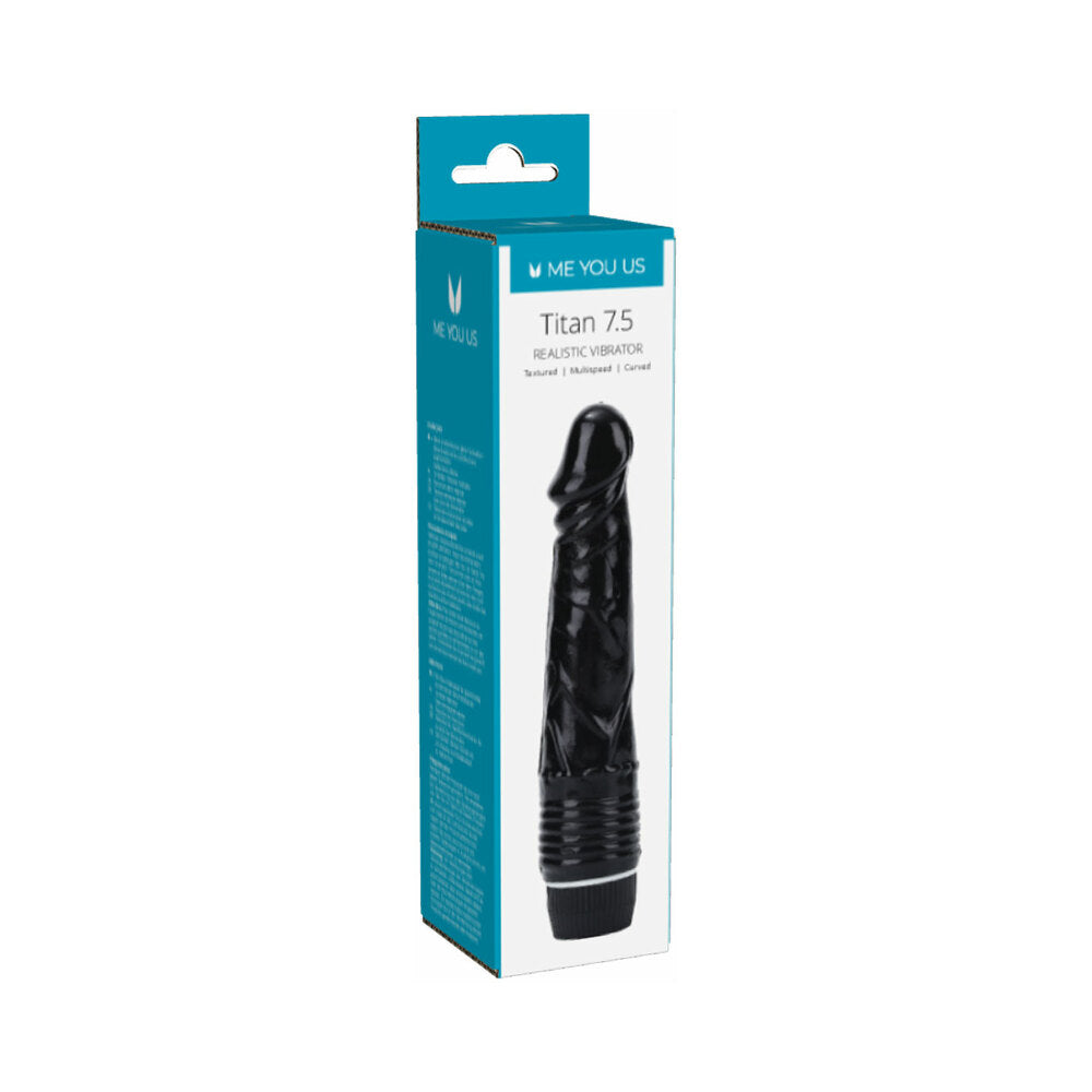 Me You Us Titan Realistic Vibrator Black-0