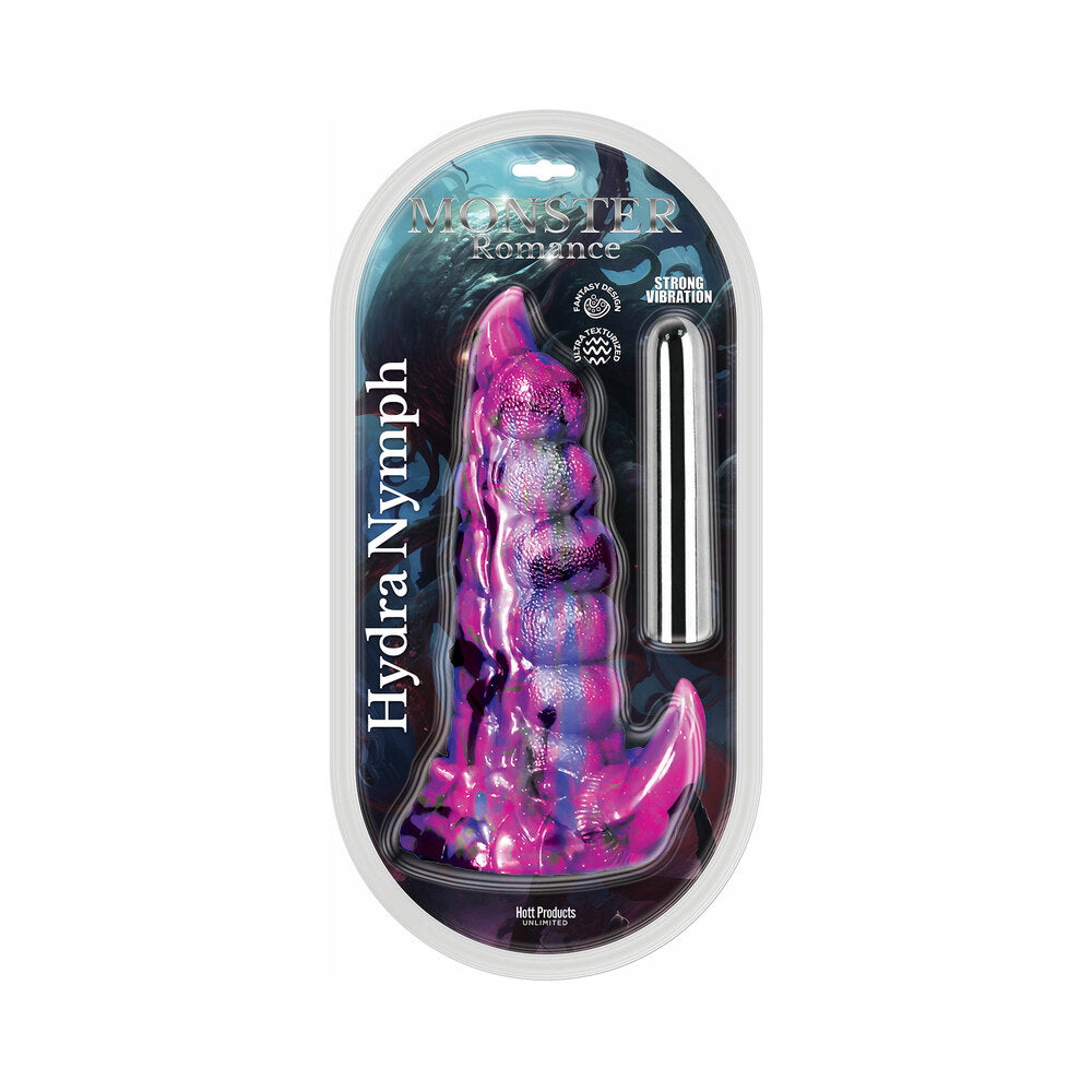 Monster Romance Hydra Nymph with Vibrating Bullet Silicone Dildo 7.5 in.-0