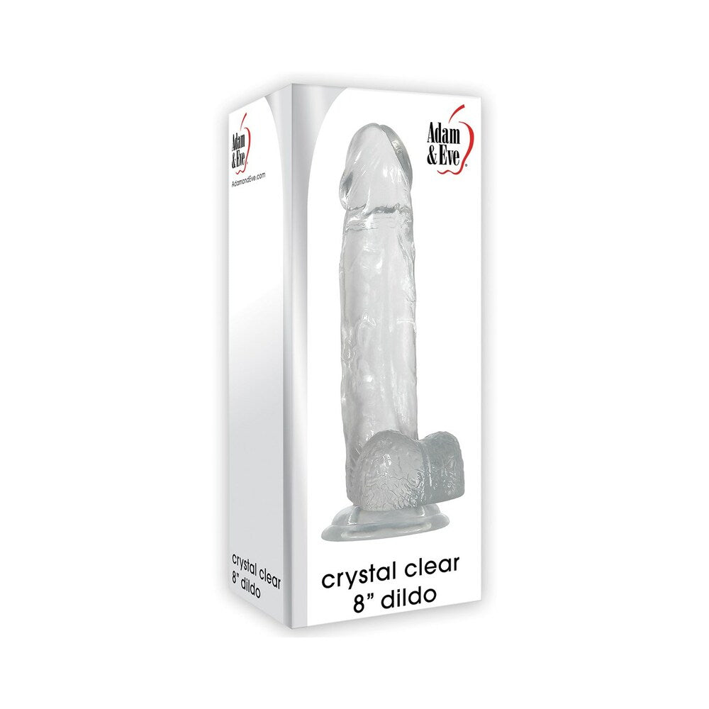 Adam & Eve Crystal Clear 8 in. Dildo-0