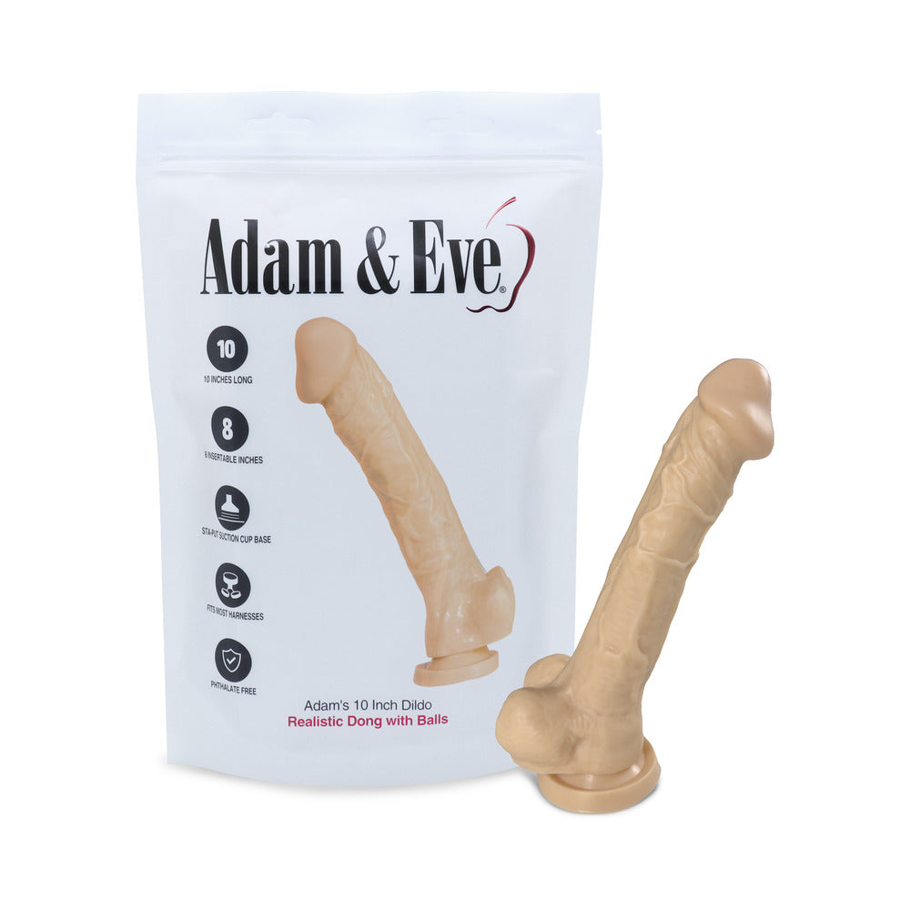 Adam & Eve Adam's Cock 10 in. Dildo (Bag Packaging)-0