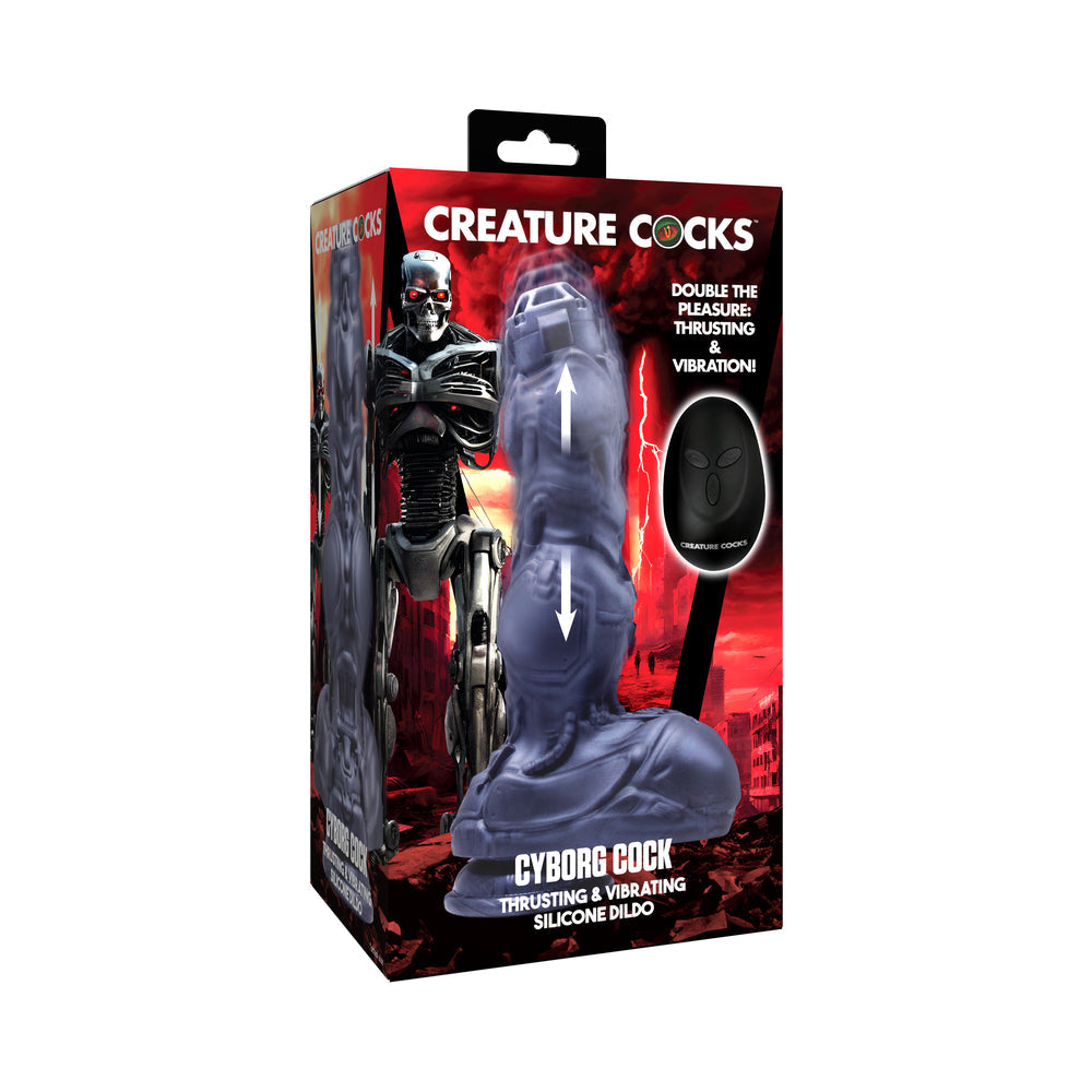Creature Cocks Cyborg Thrusting Silicone Dildo-0