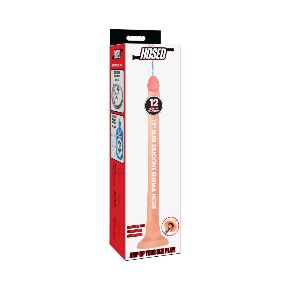 Hosed 12 in. Slim Silicone Enema Hose-0