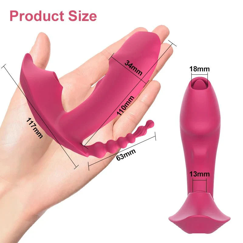 3-in-1 Bluetooth APP Controlled Dildo Vibrator with Heating & Vacuum Suction | Vagina, Clitoris Stimulator | Female Masturbator Sex Toy for Women-4