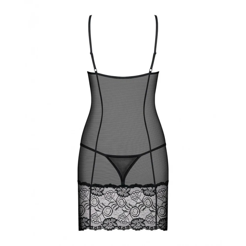Alluria Chemise & Thong S/M By Obsessive Alluria-1