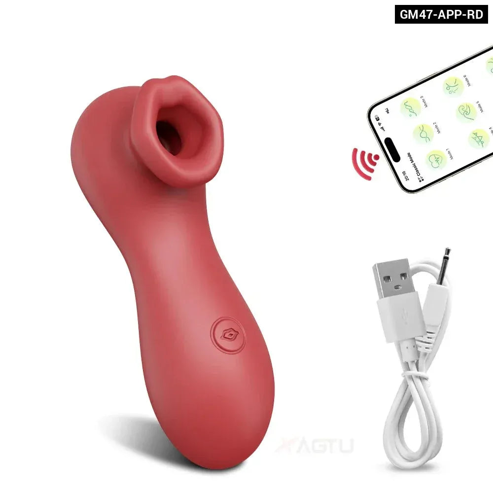 App Controlled Clit Sucker Vibrator for Women Nipple Stimulator Masturbator for Couples-6