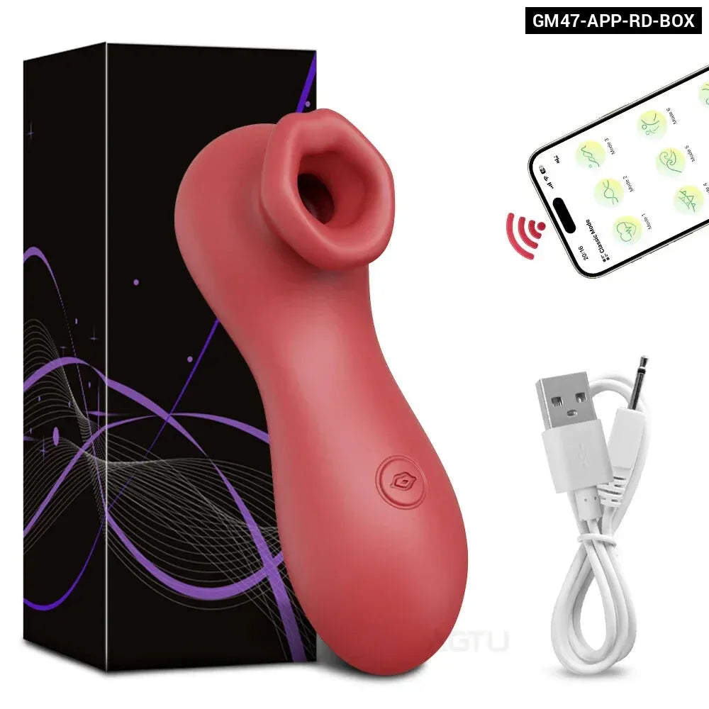 App Controlled Clit Sucker Vibrator for Women Nipple Stimulator Masturbator for Couples-7