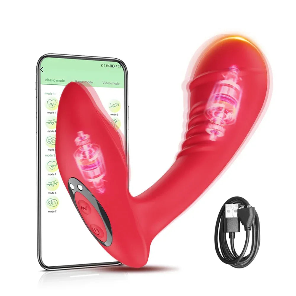 App Controlled G Spot Dildo Panties For Women-6