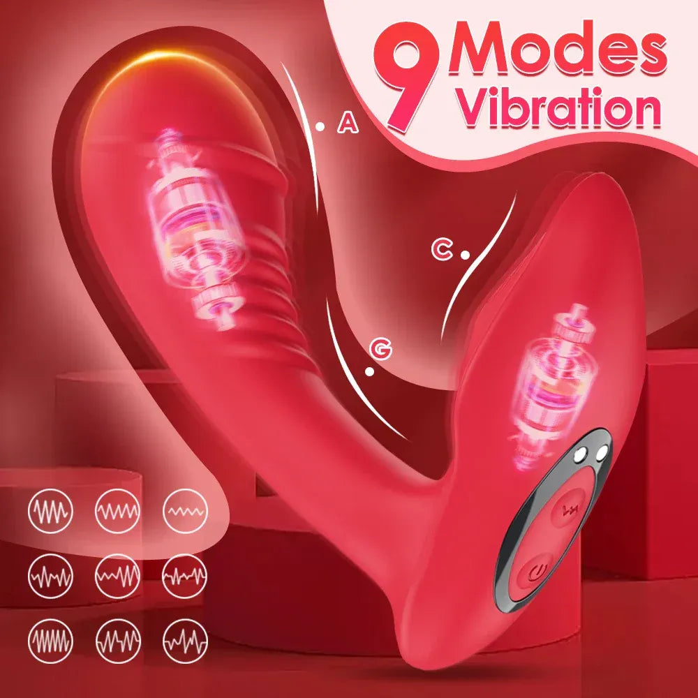 App Controlled G Spot Dildo Panties For Women-3