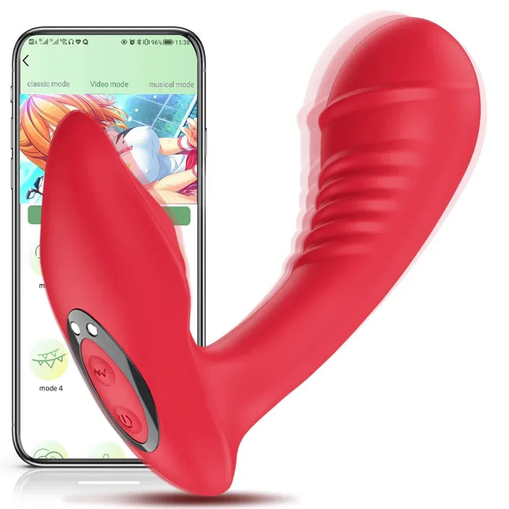 App Controlled G Spot Dildo Panties For Women-0