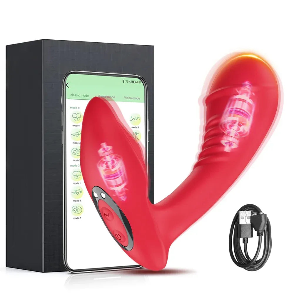 App Controlled G Spot Dildo Panties For Women-5