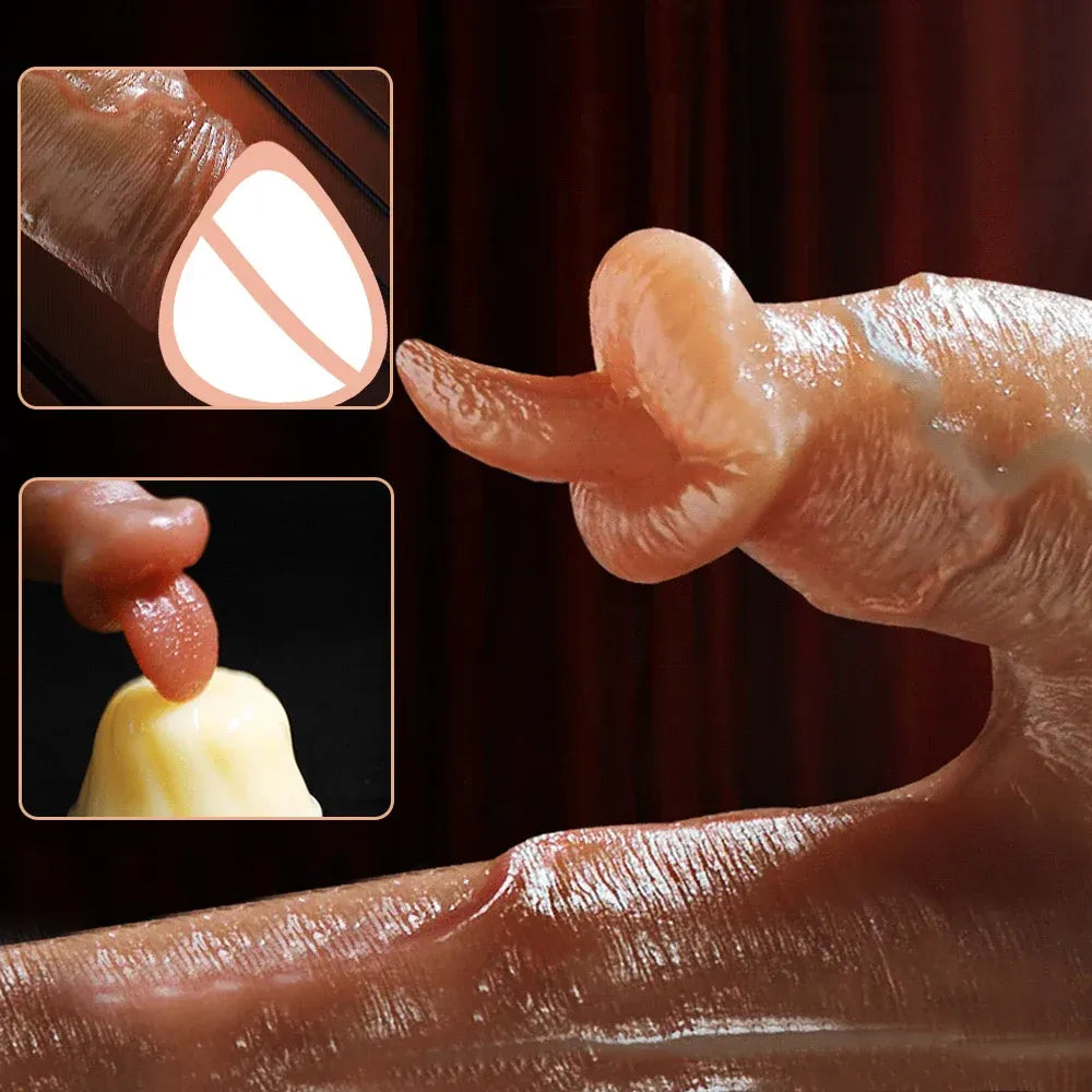 App Controlled Heating Dildo Vibrator for Women Realistic G Spot Pleasure-2