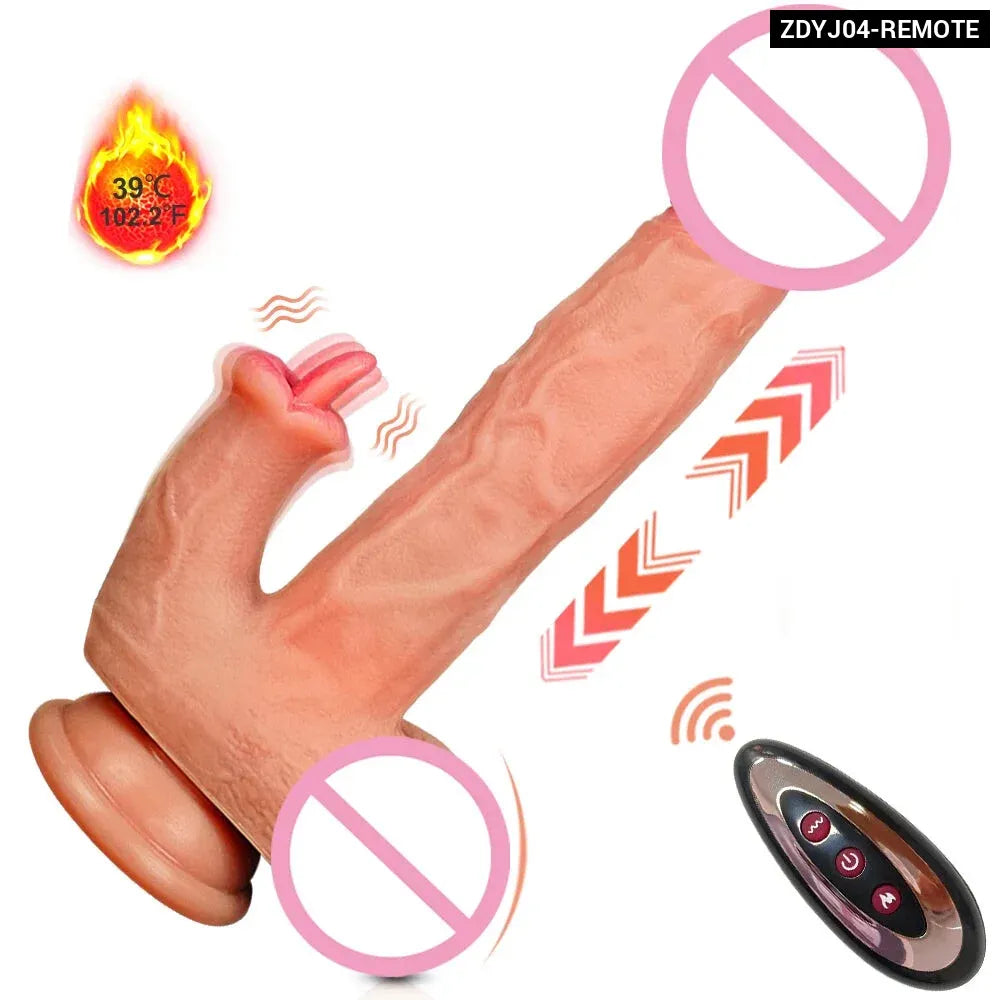 App Controlled Heating Dildo Vibrator for Women Realistic G Spot Pleasure-7