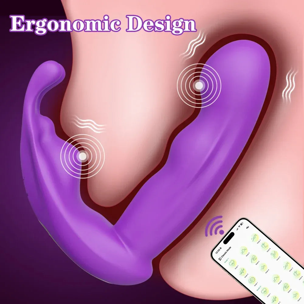 App Controlled Rabbit Vibrator for Women G Spot Stimulation-3