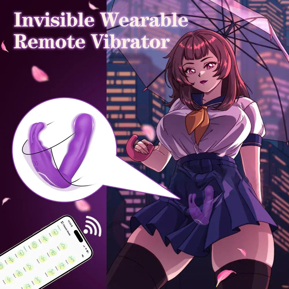 App Controlled Rabbit Vibrator for Women G Spot Stimulation-2
